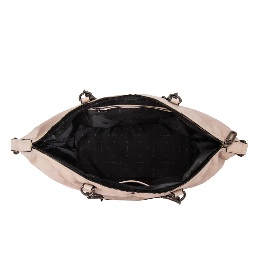 Cartera tote onix grande blanco crudo