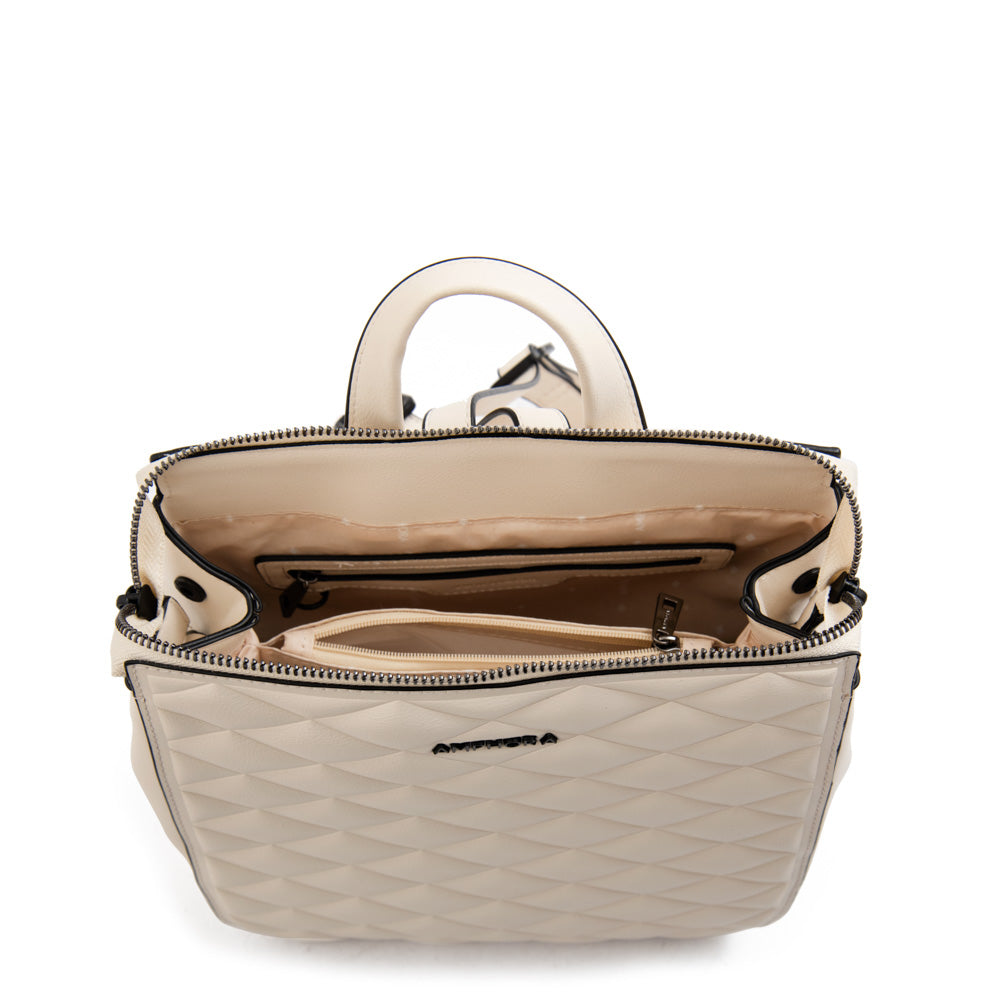 Mochila mediana suiza blanco crudo