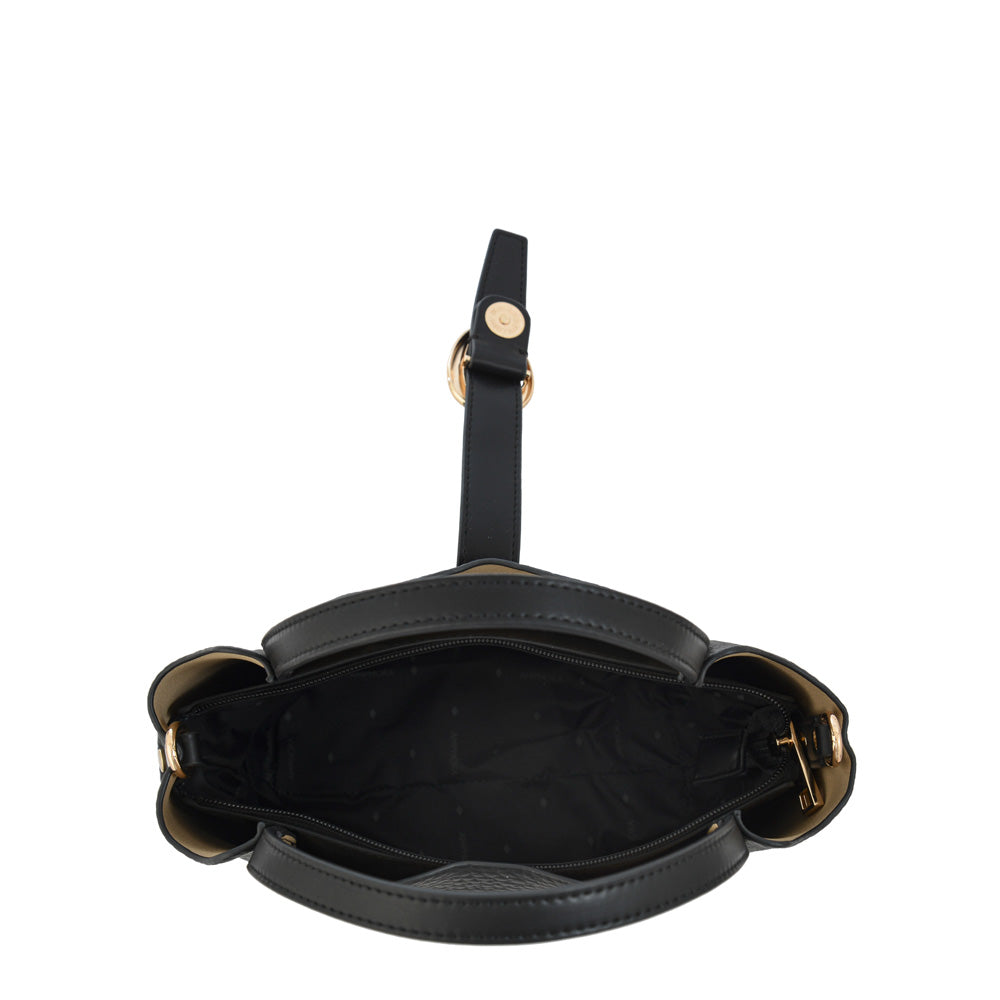 Cartera tote damaris pequeña negro