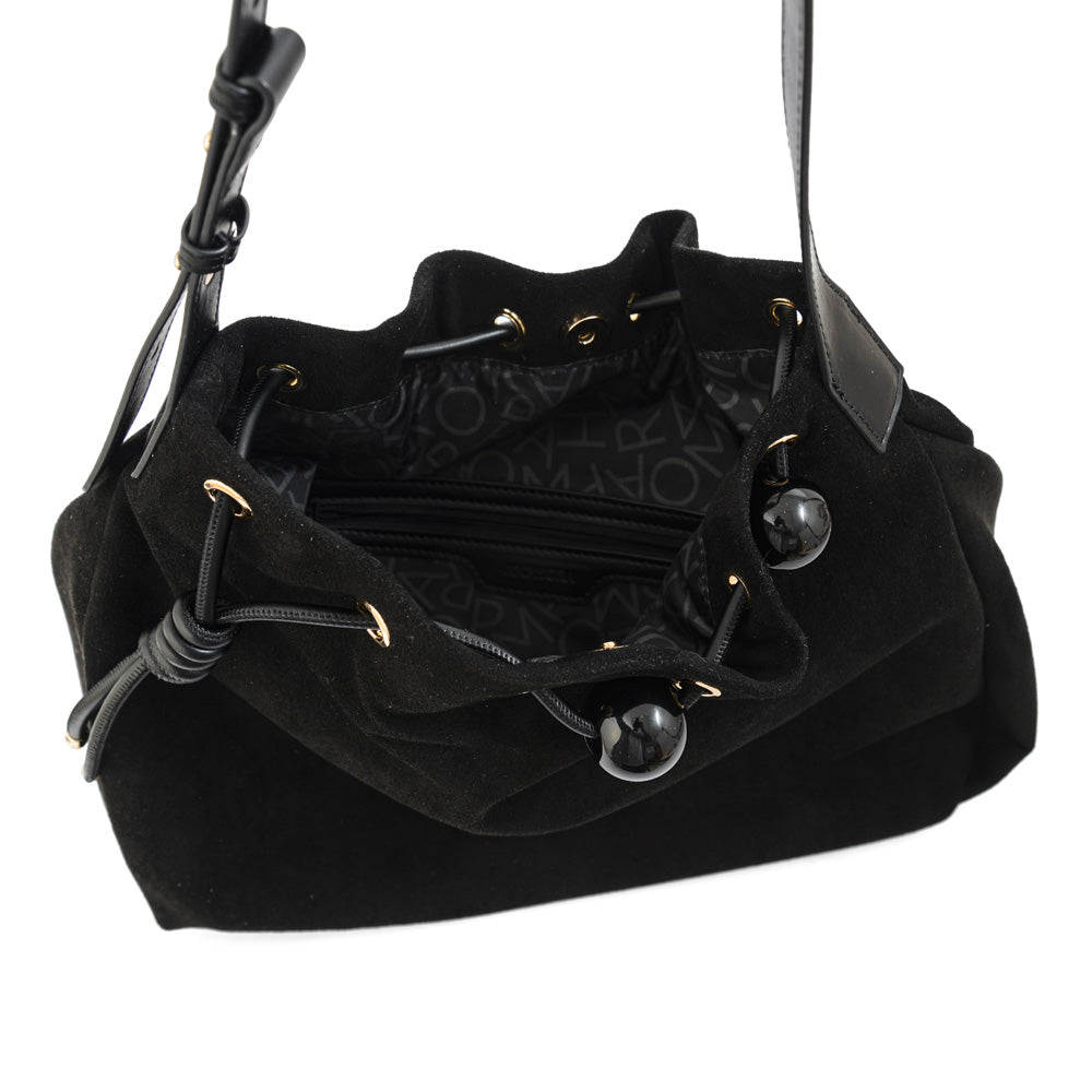 Cartera corte recto cifer mediana negro