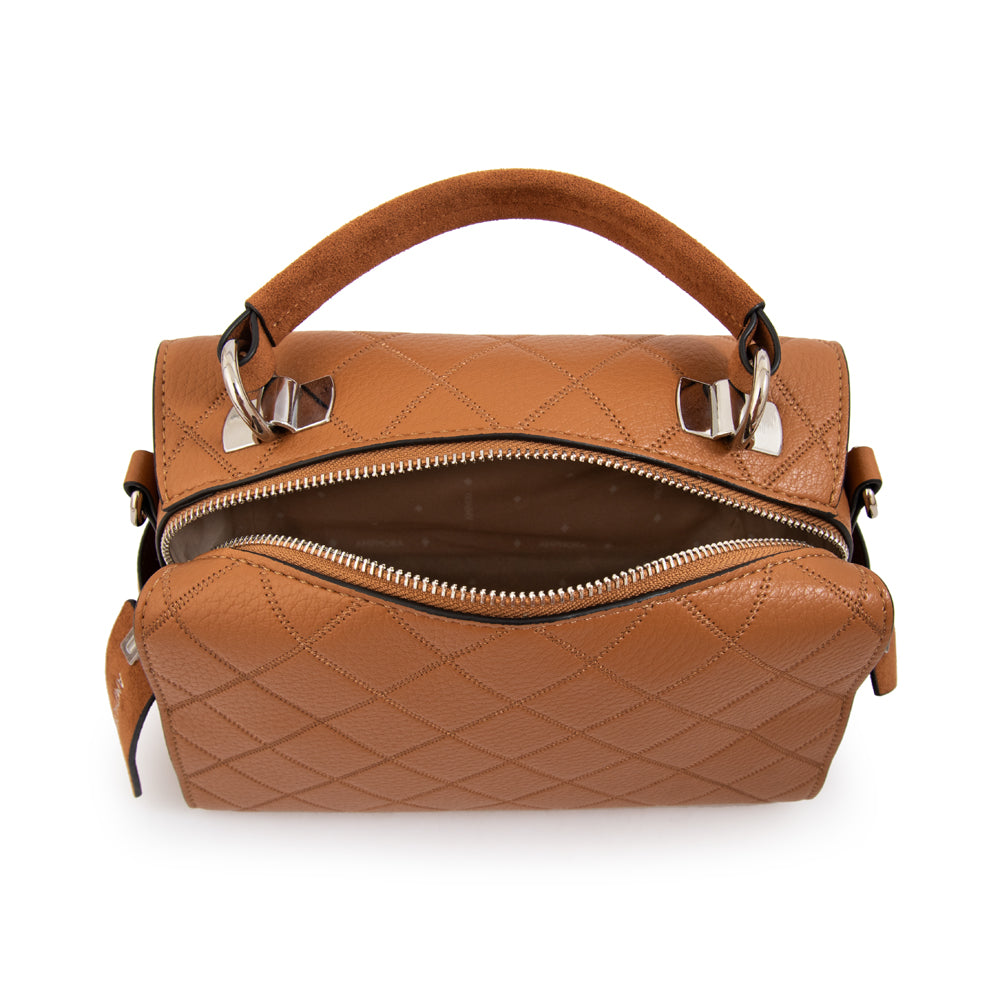 Cartera tote baul damaris mediana camel