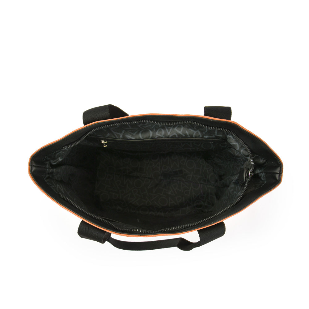 Cartera tote horses mediana café