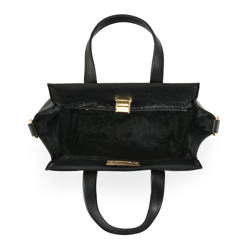 Cartera tote pequeña francis negro