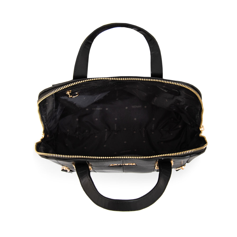 Mochila mediana manila negro