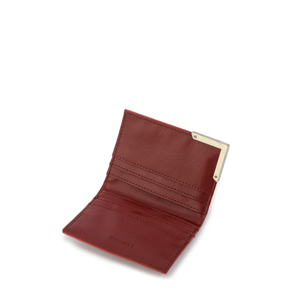 Tarjetero Eleonor Rojo Oscuro