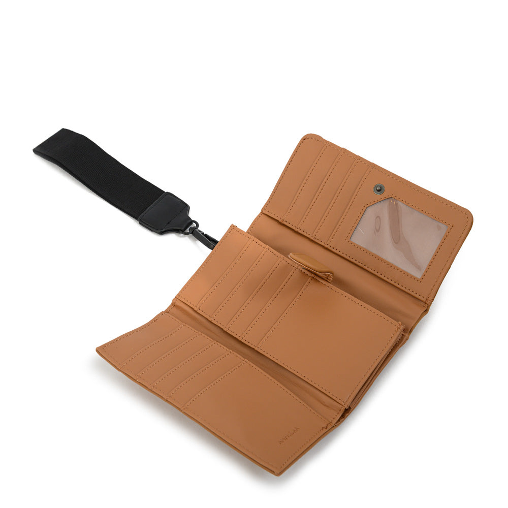 Billetera acordeon lambert pequeña camel