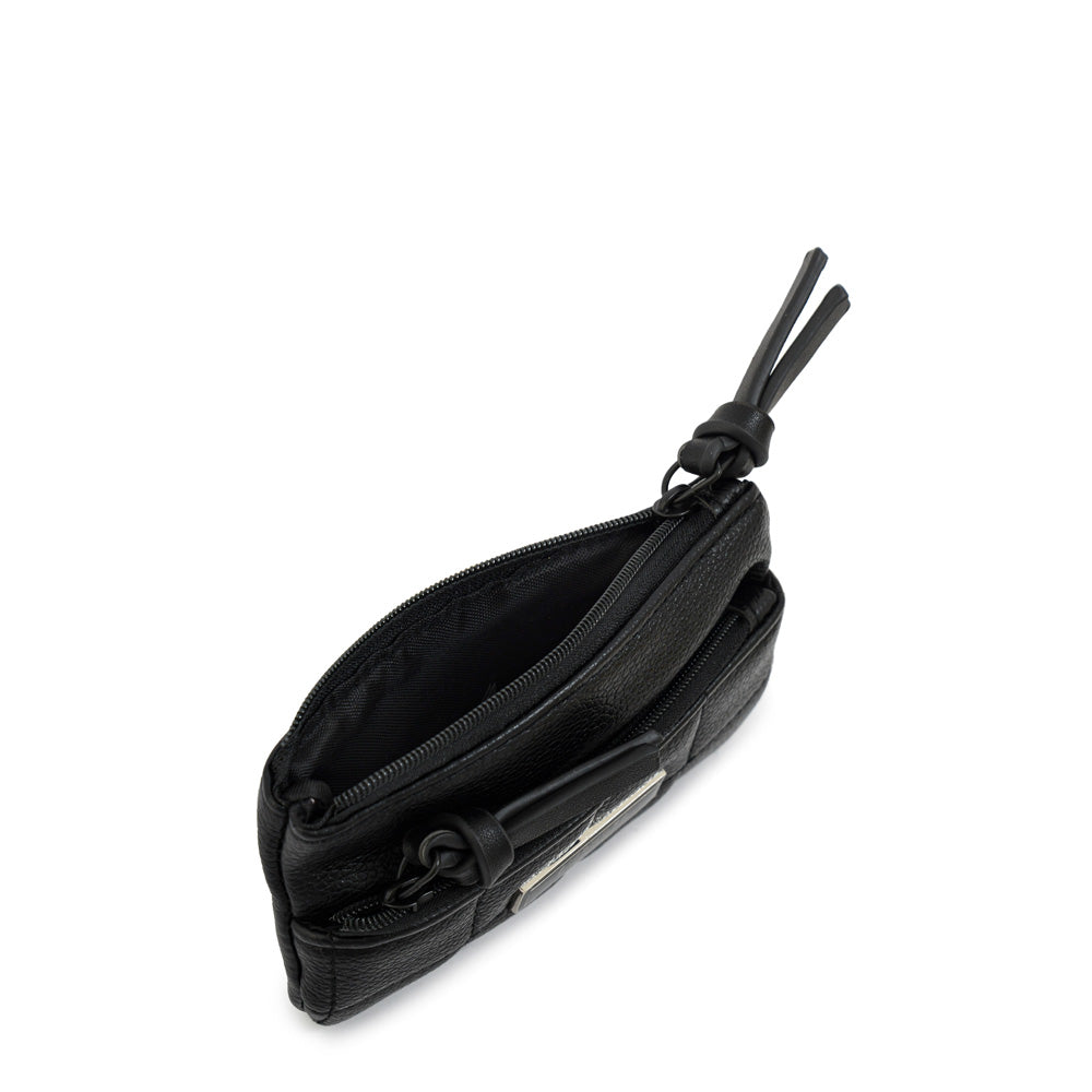 Monedero doble cierre lambert pequeña negro