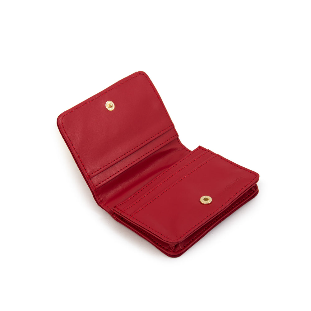 Tarjetero japon pequeña rojo