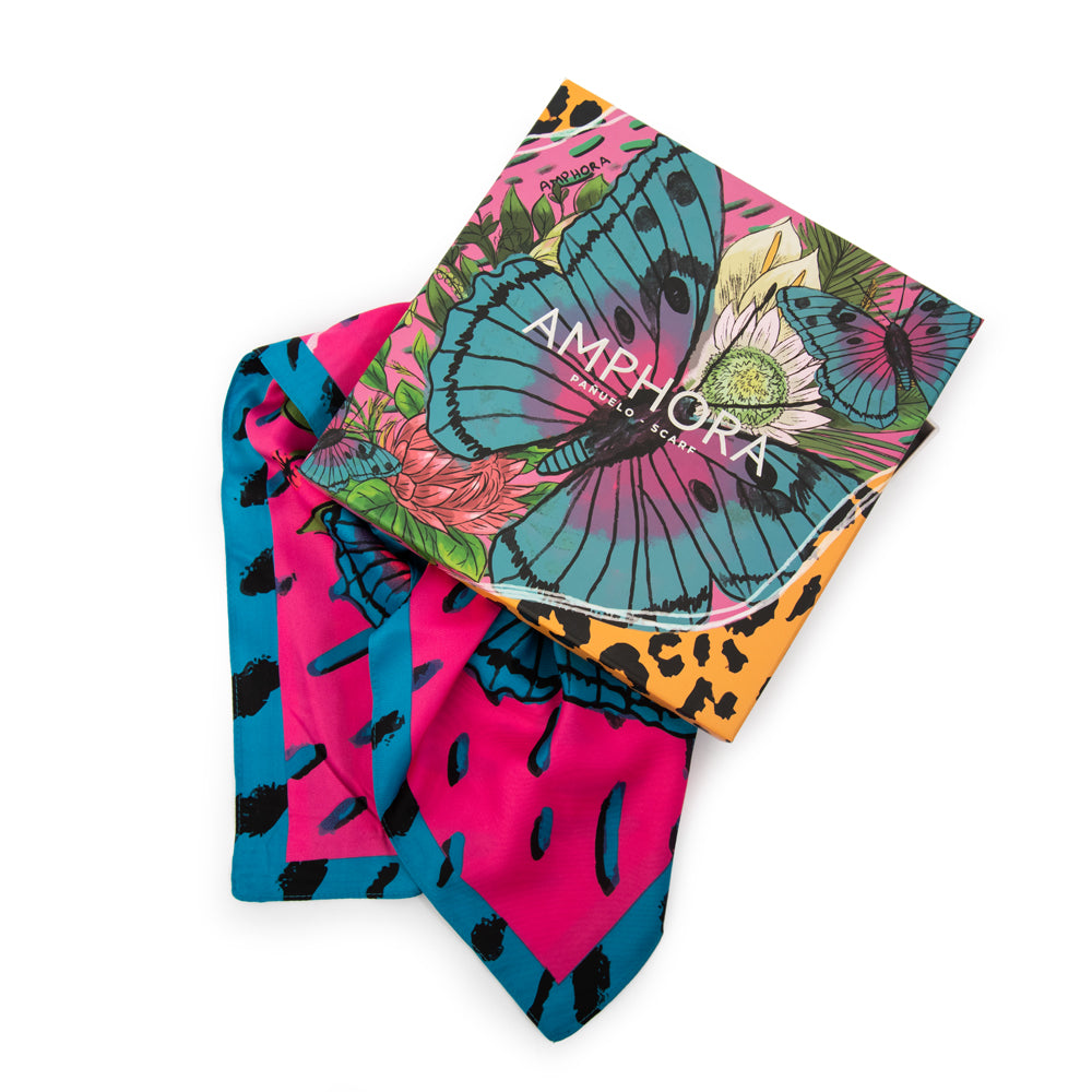 Pañuelo auren mediana rosa viejo