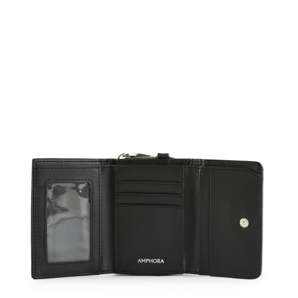 Billetera cierre exterior pequeña bonne negro