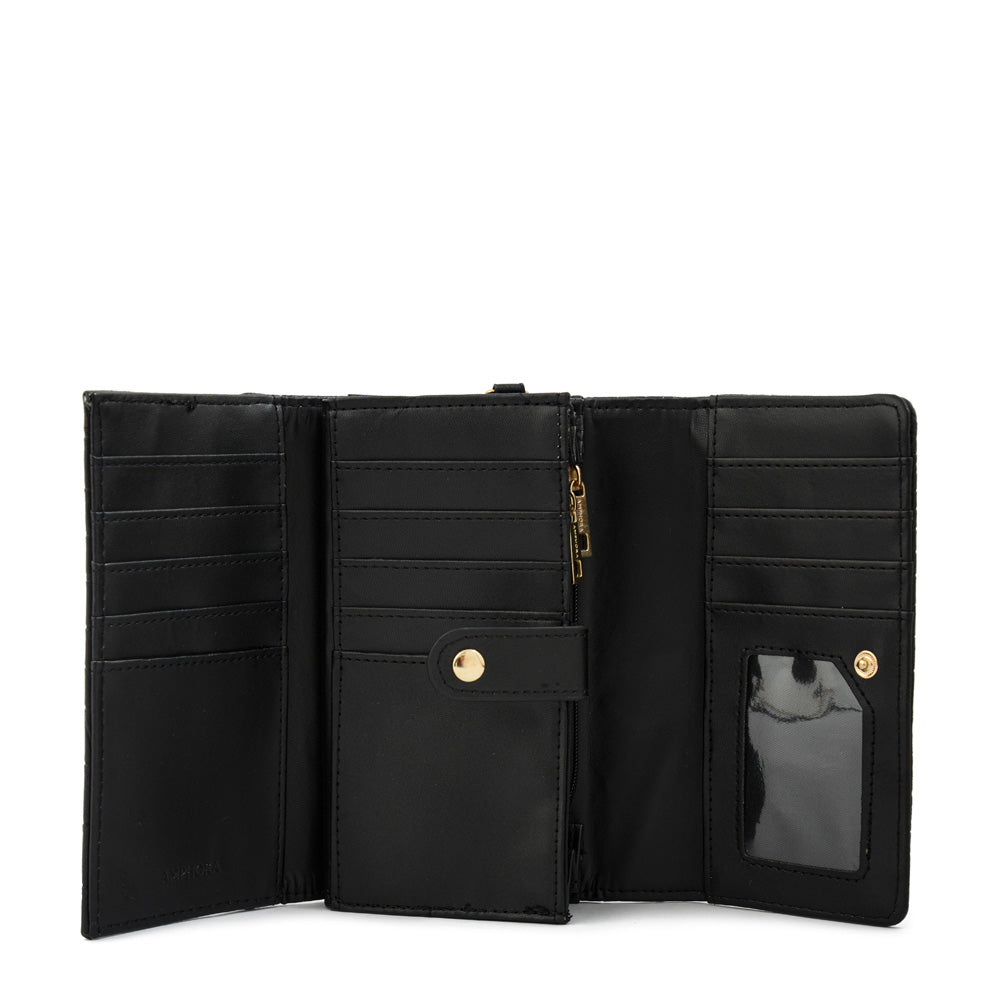 Billetera acordeon spencer mediana negro