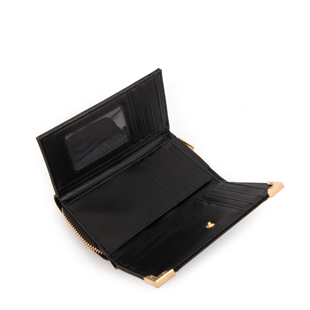 Billetera pequeña corcega negro