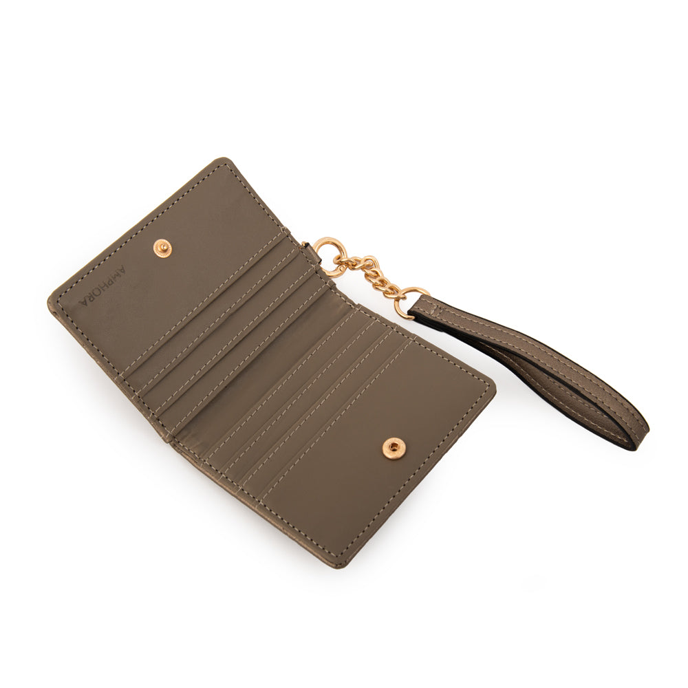 Tarjetero pequeña suiza plateado oscuro