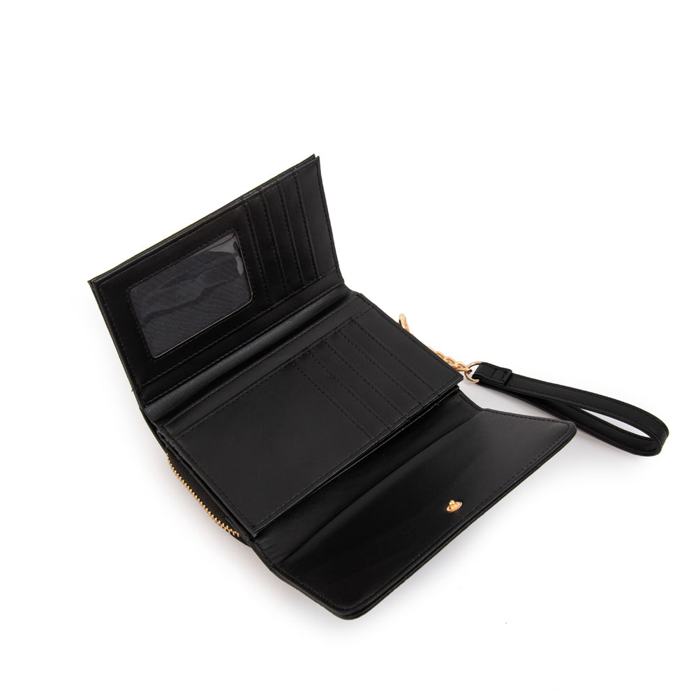 Billetera mediana suiza negro