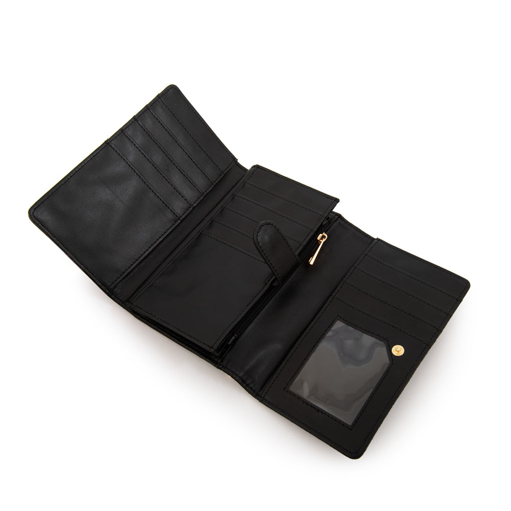 Billetera maggie mediana negro