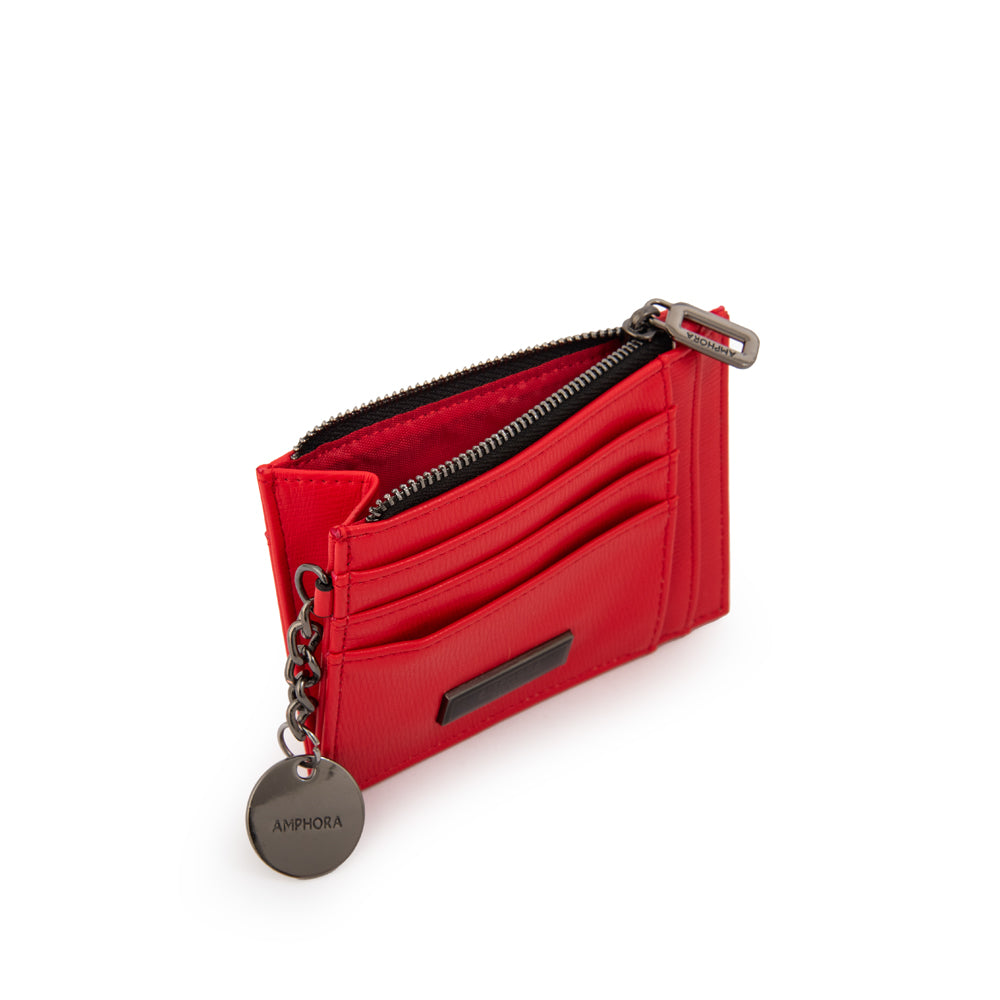 Monedero tarjetero dilian pequeña rojo