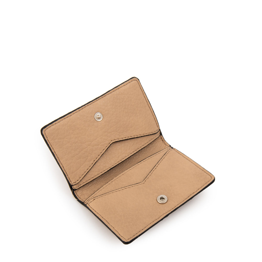 Tarjetero oculus pequeña beige