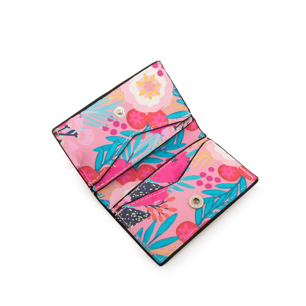 Tarjetero voyard pequeña rosado claro