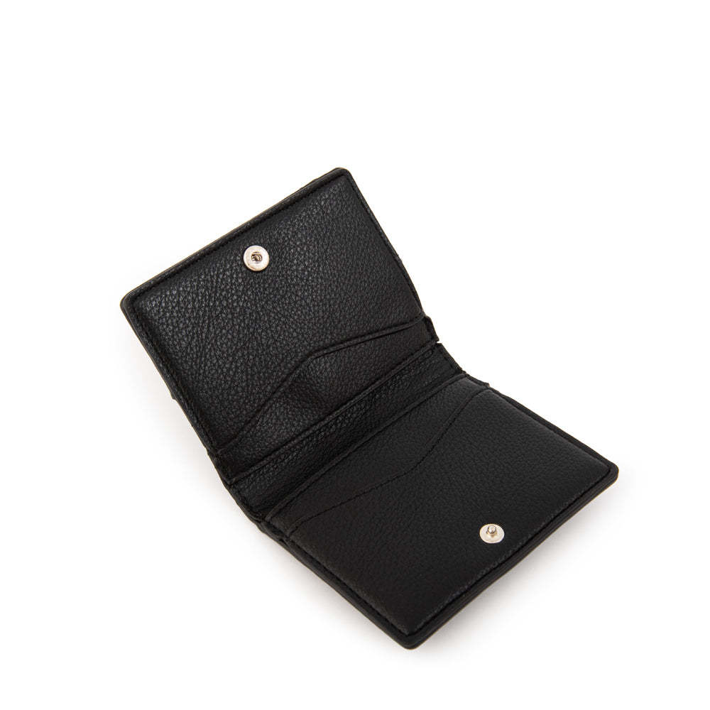 Tarjetero dalia pequeña negro