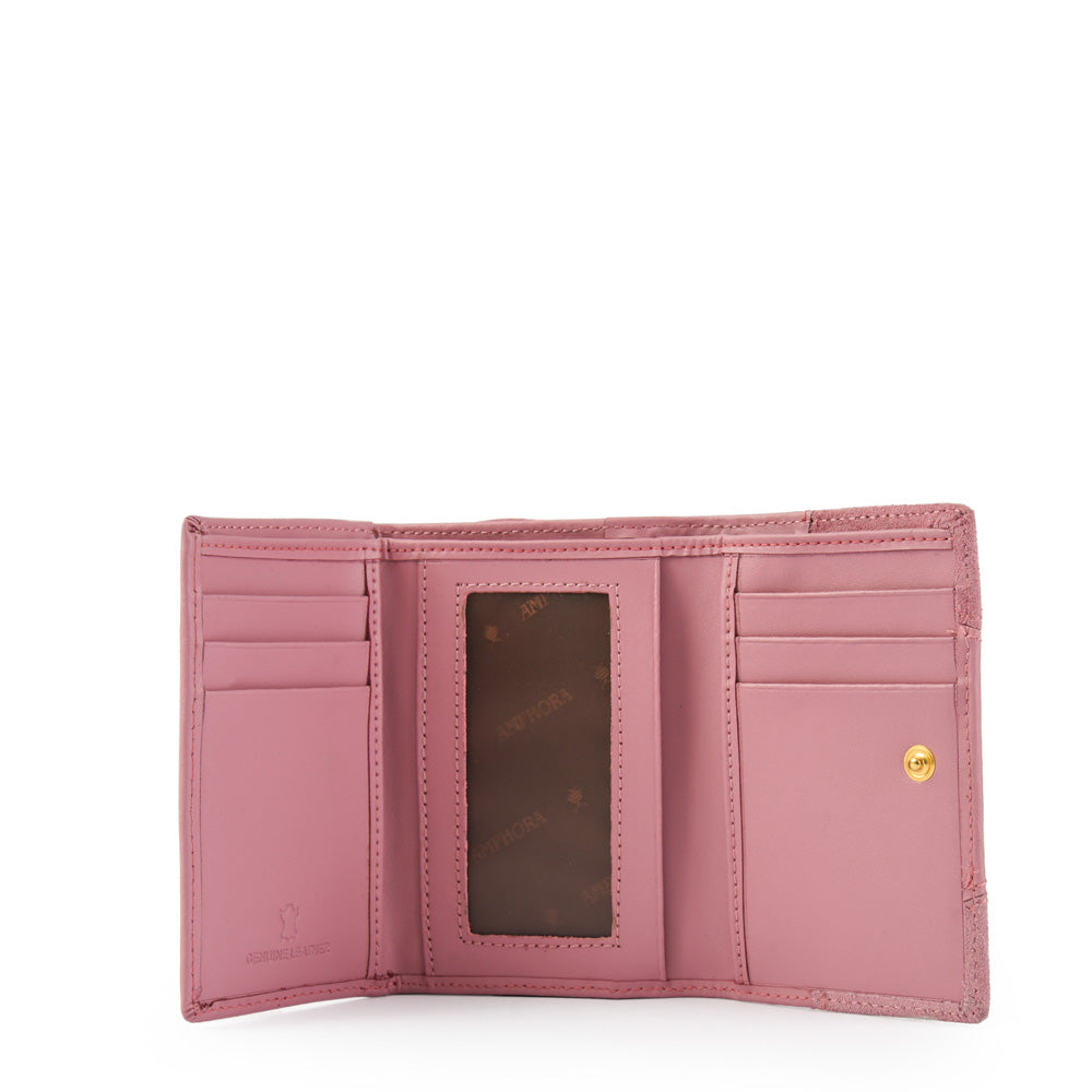 amphora new mosaic billetera cierre exterior pequeña rosa viejo