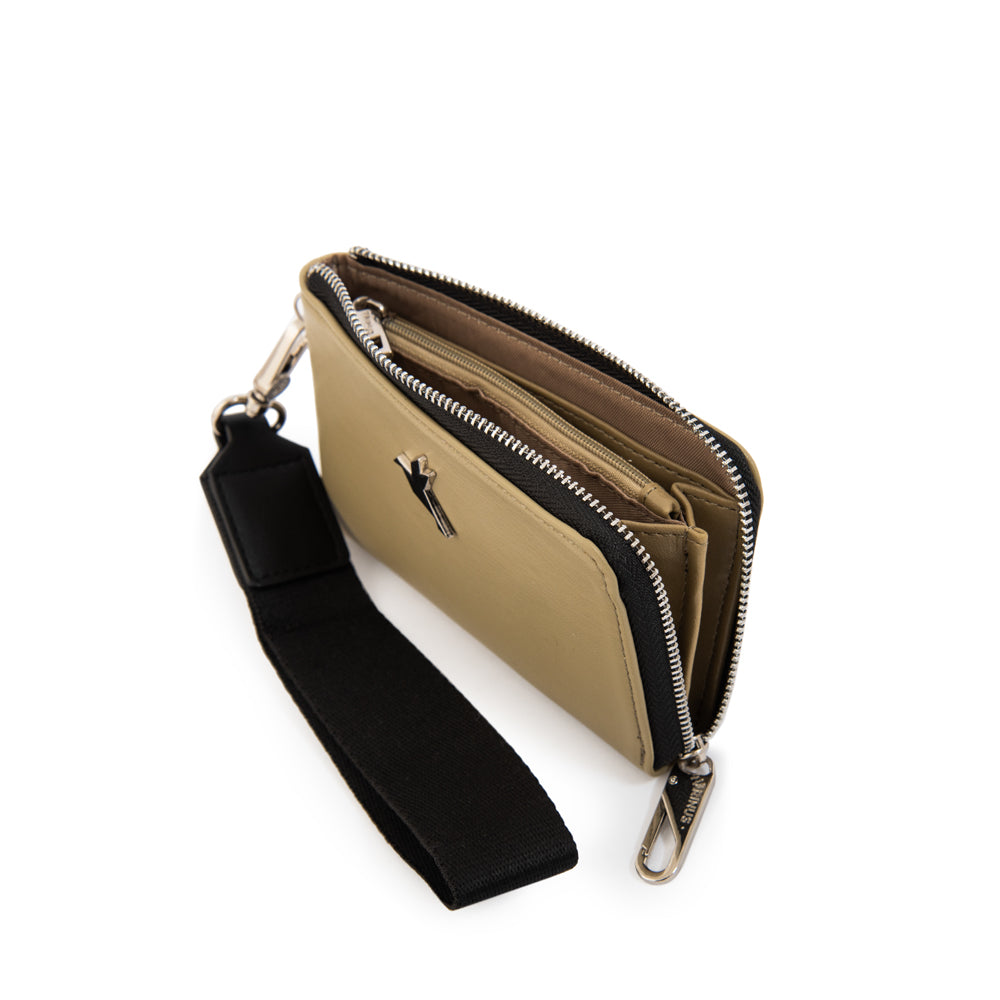 Billetera monserrat mediana verde oliva