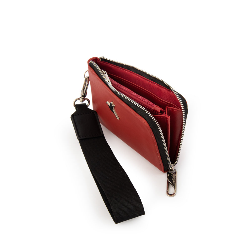 Billetera monserrat mediana rojo
