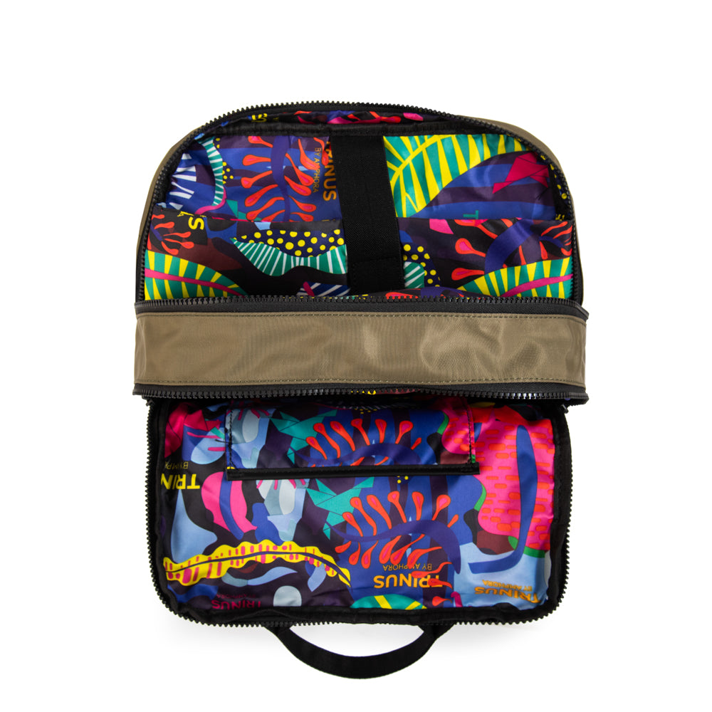 Mochila porta notebook mediana lorenza verde oliva