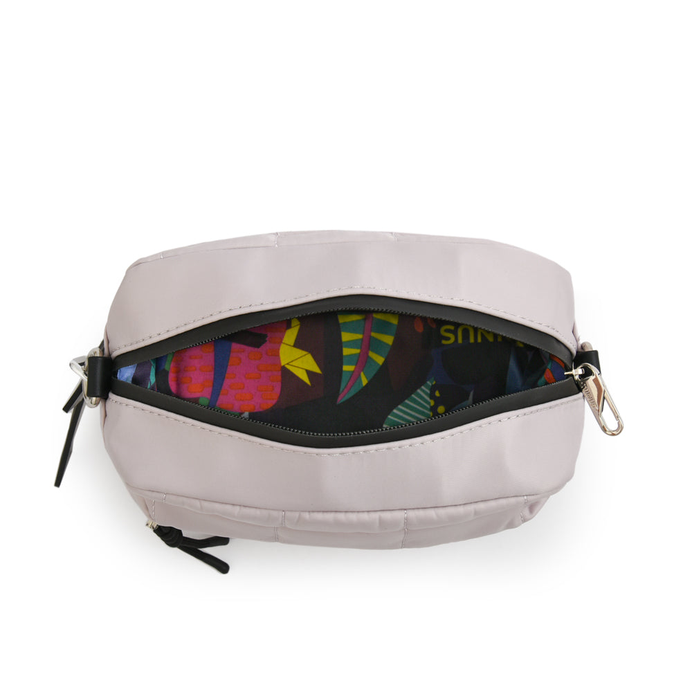 Cartera Bandolera pequeña lizel blanco crudo