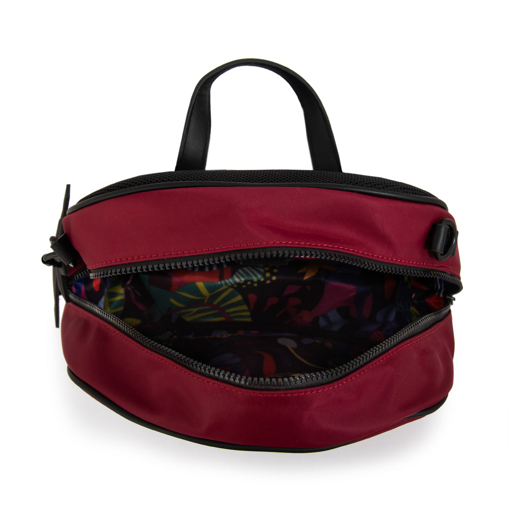 Mochila porta notebook grande carina burdeo