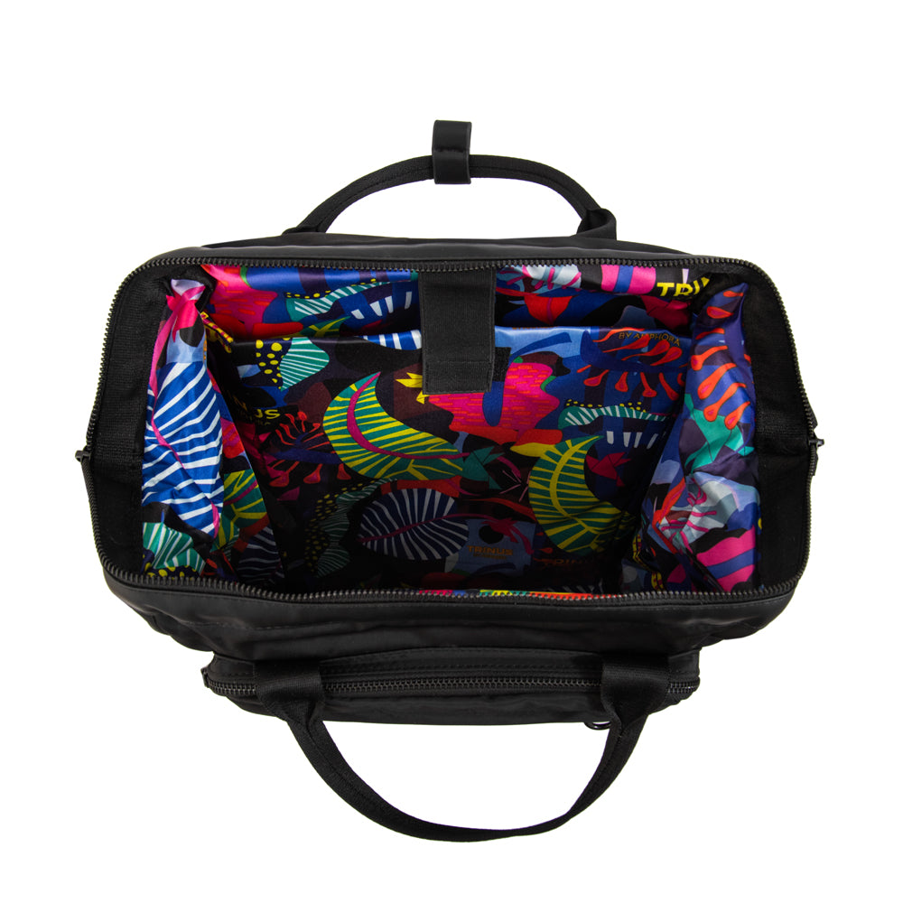 Mochila con colgante pilar grande negro