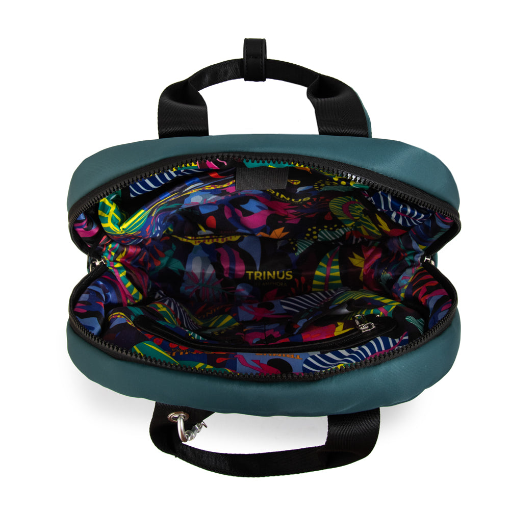 Mochila porta notebook grande juliana petroleo oscuro