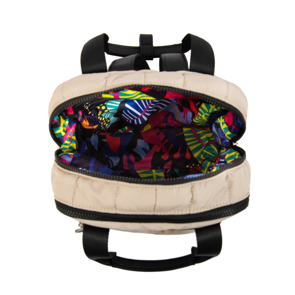 Mochila tiana mediana beige