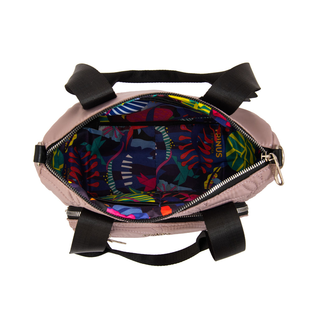 Cartera tote ivanca grande rosa viejo