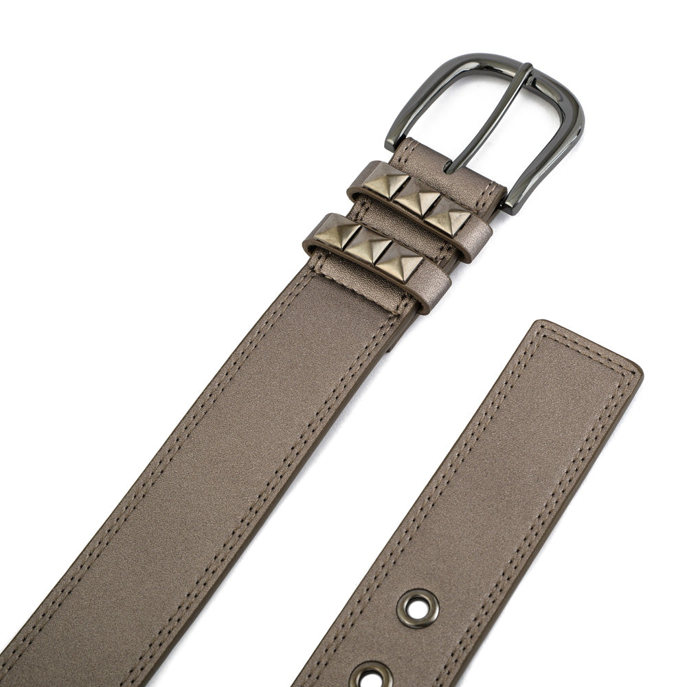 Cinturon bora plateado oscuro