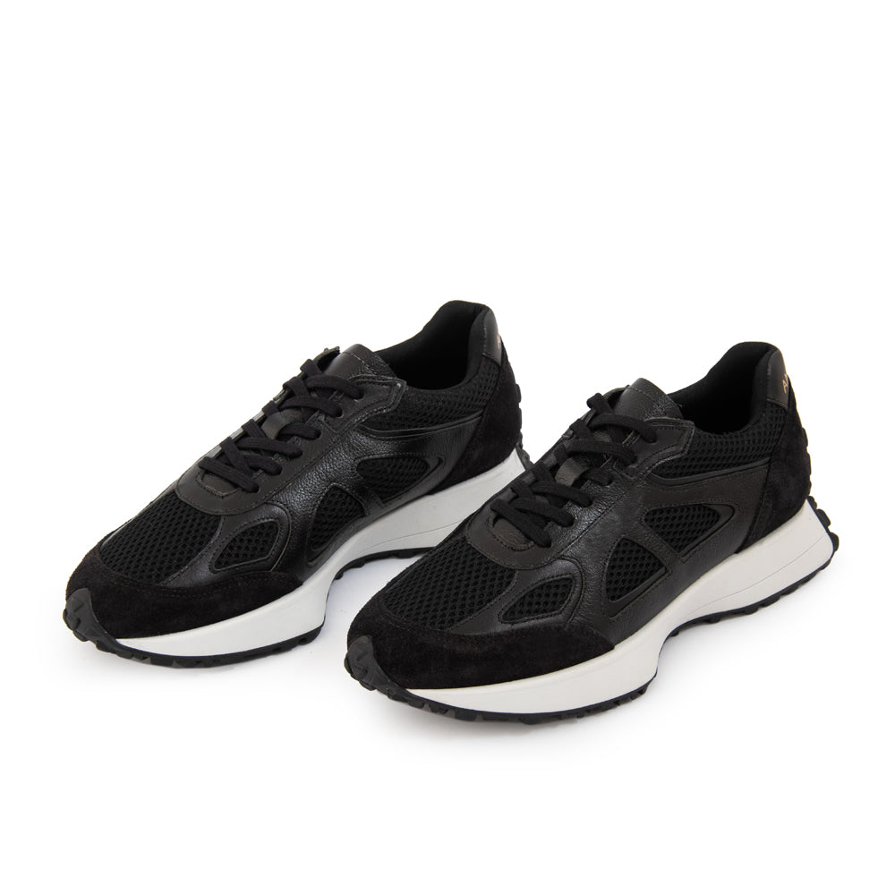 Zapatilla liv cuero negro