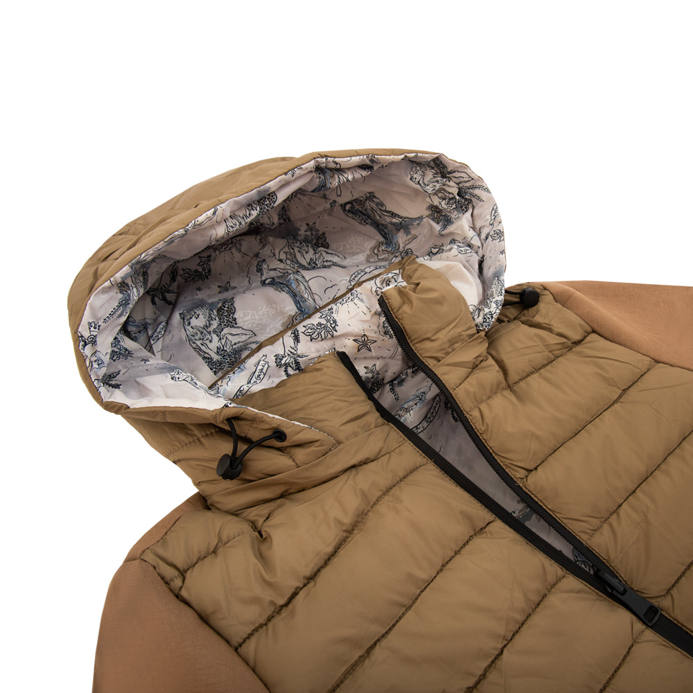 Chaqueta reversible manuela verde oliva