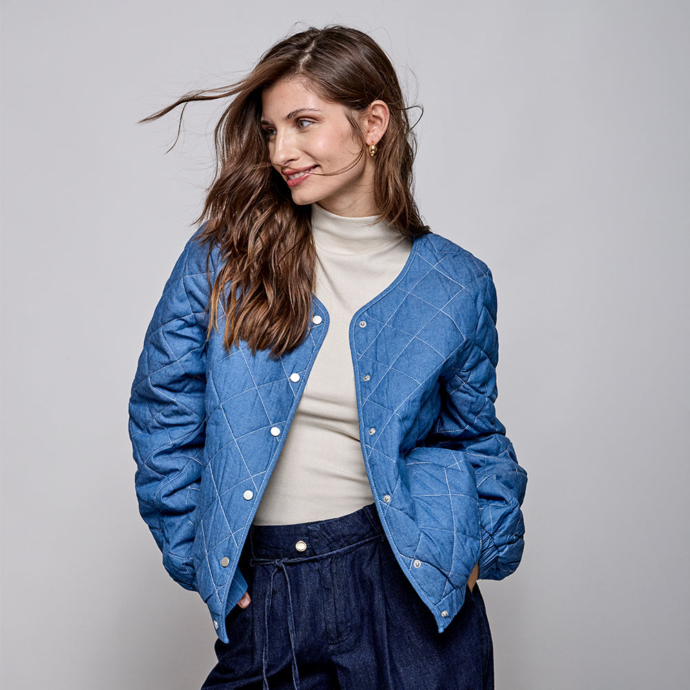 Puffy jacket margarita azul