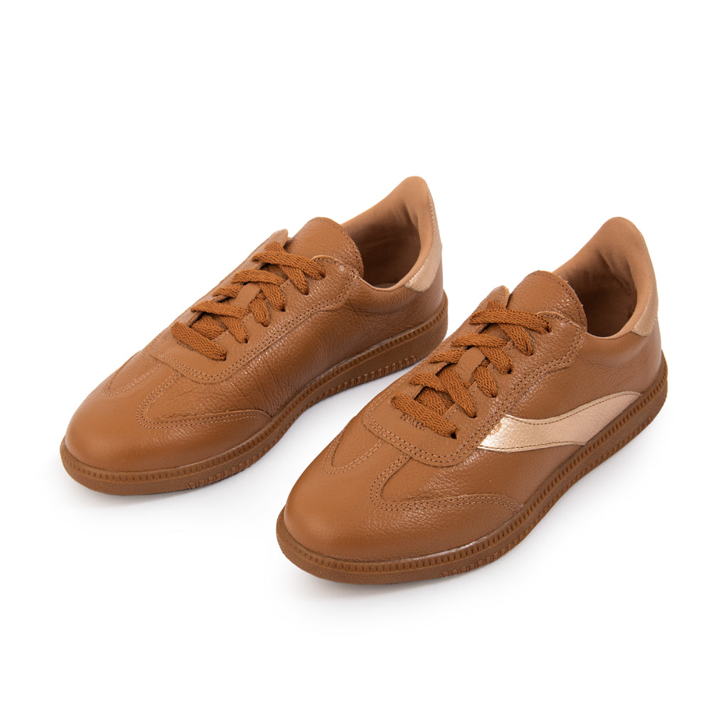 Zapatilla noa cuero camel