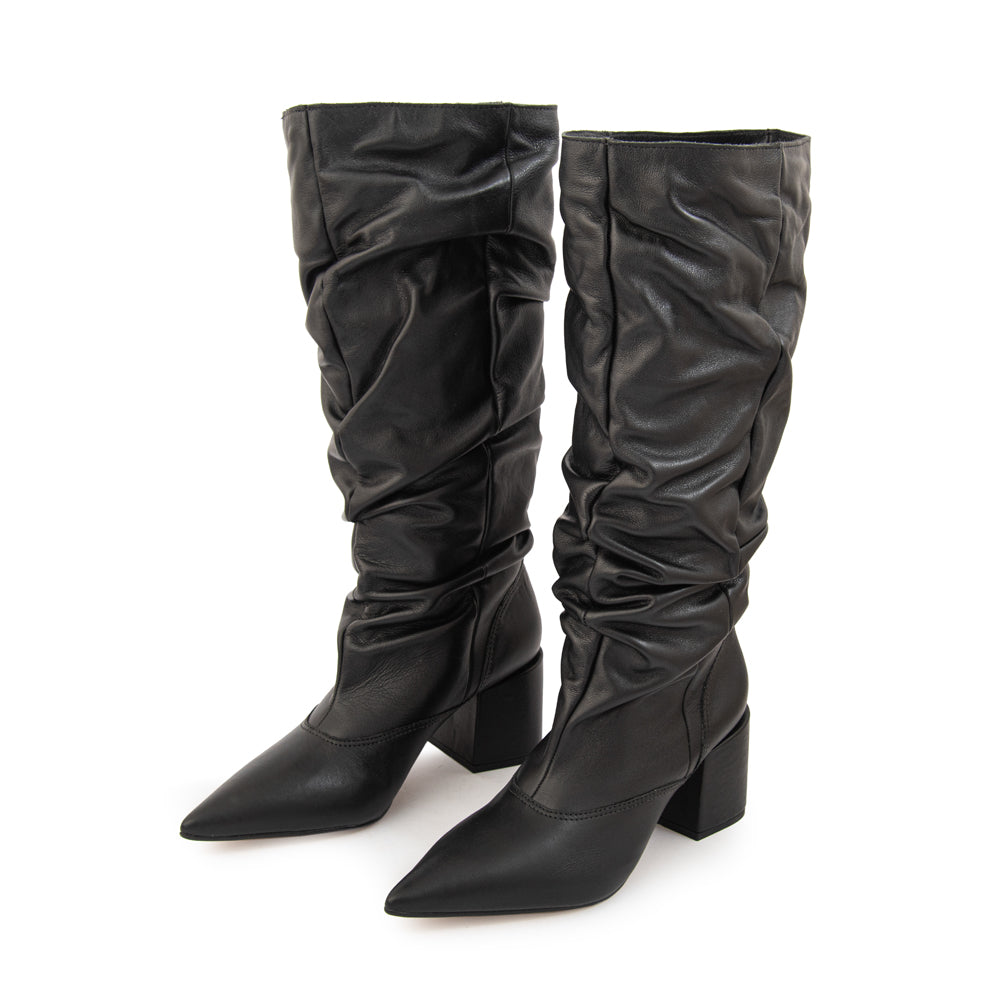 Bota taylor cuero negro