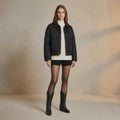 Jacket puffy soft bruselas negro