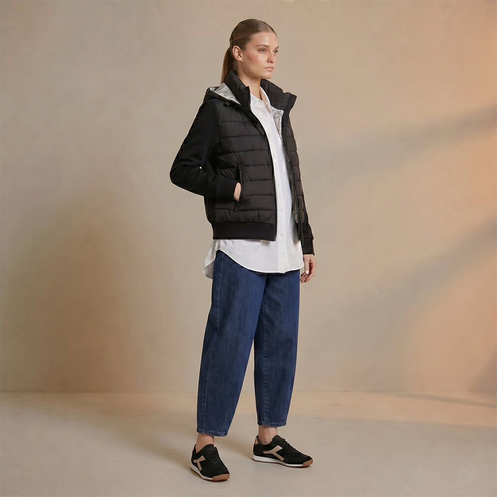 Chaqueta reversible manuela negro