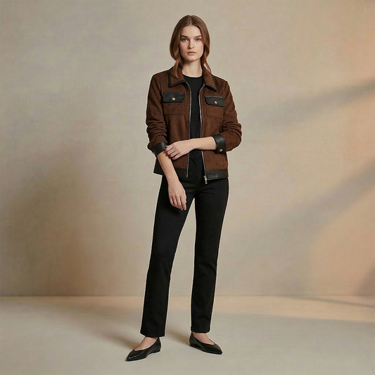 Jacket selma café oscuro