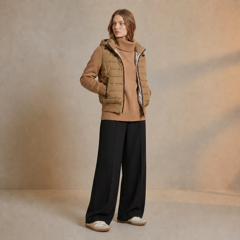 Chaqueta reversible manuela verde oliva