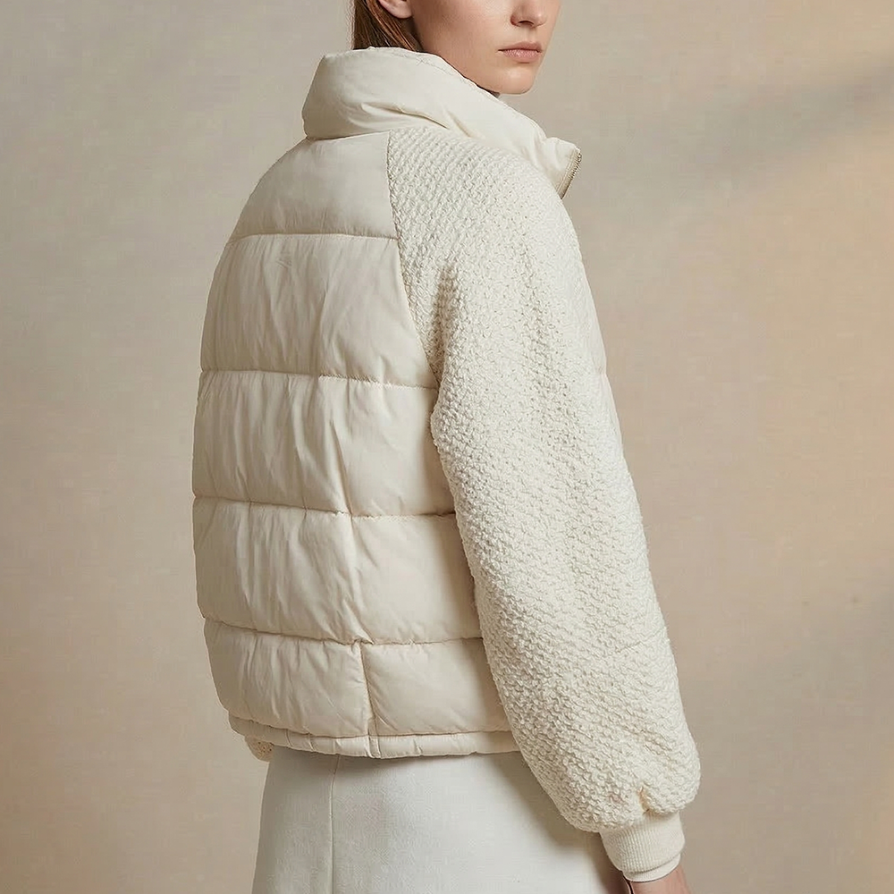 Parka puffy anika blanco crudo