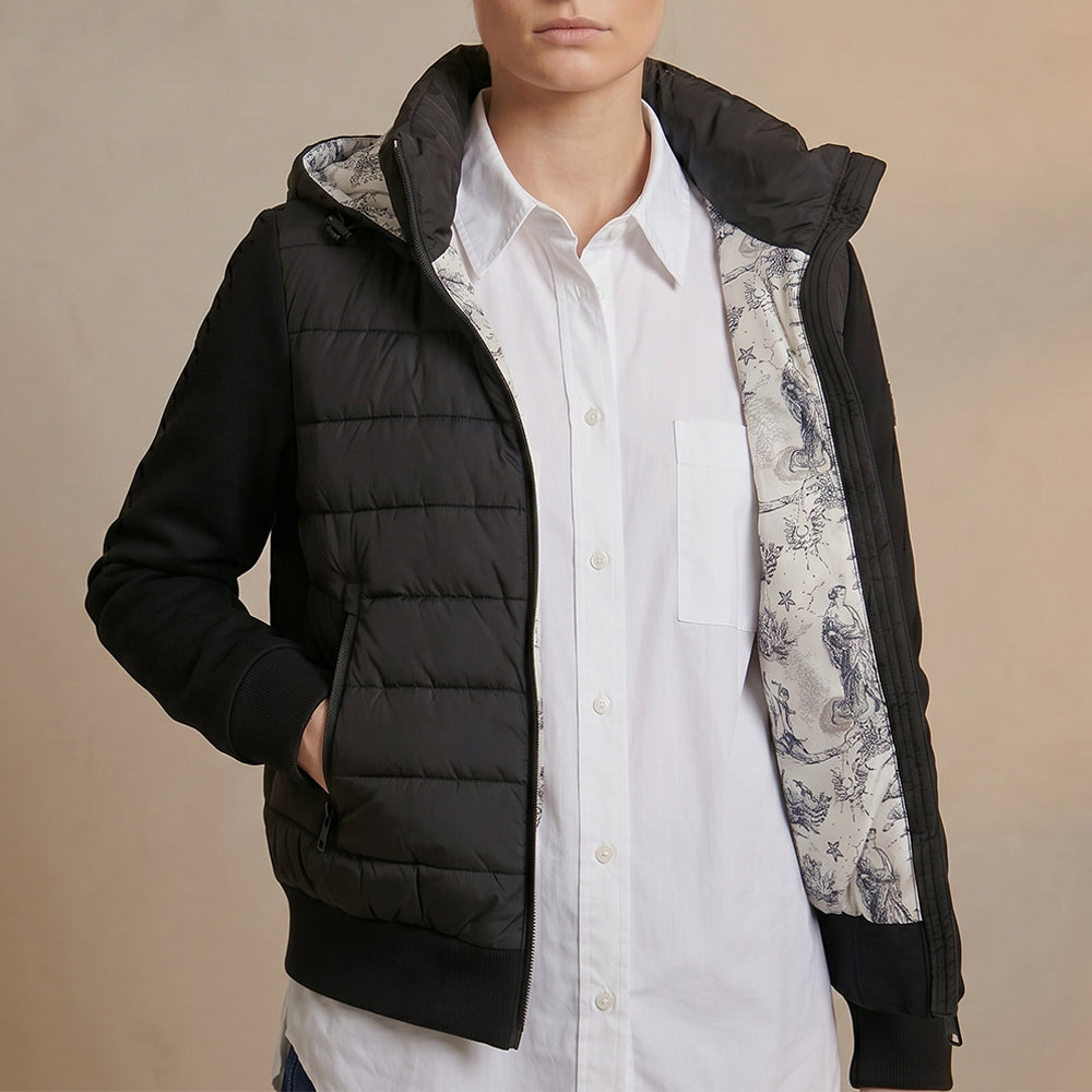 Chaqueta reversible manuela negro