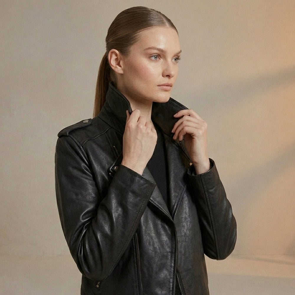 Biker jacket nancy negro