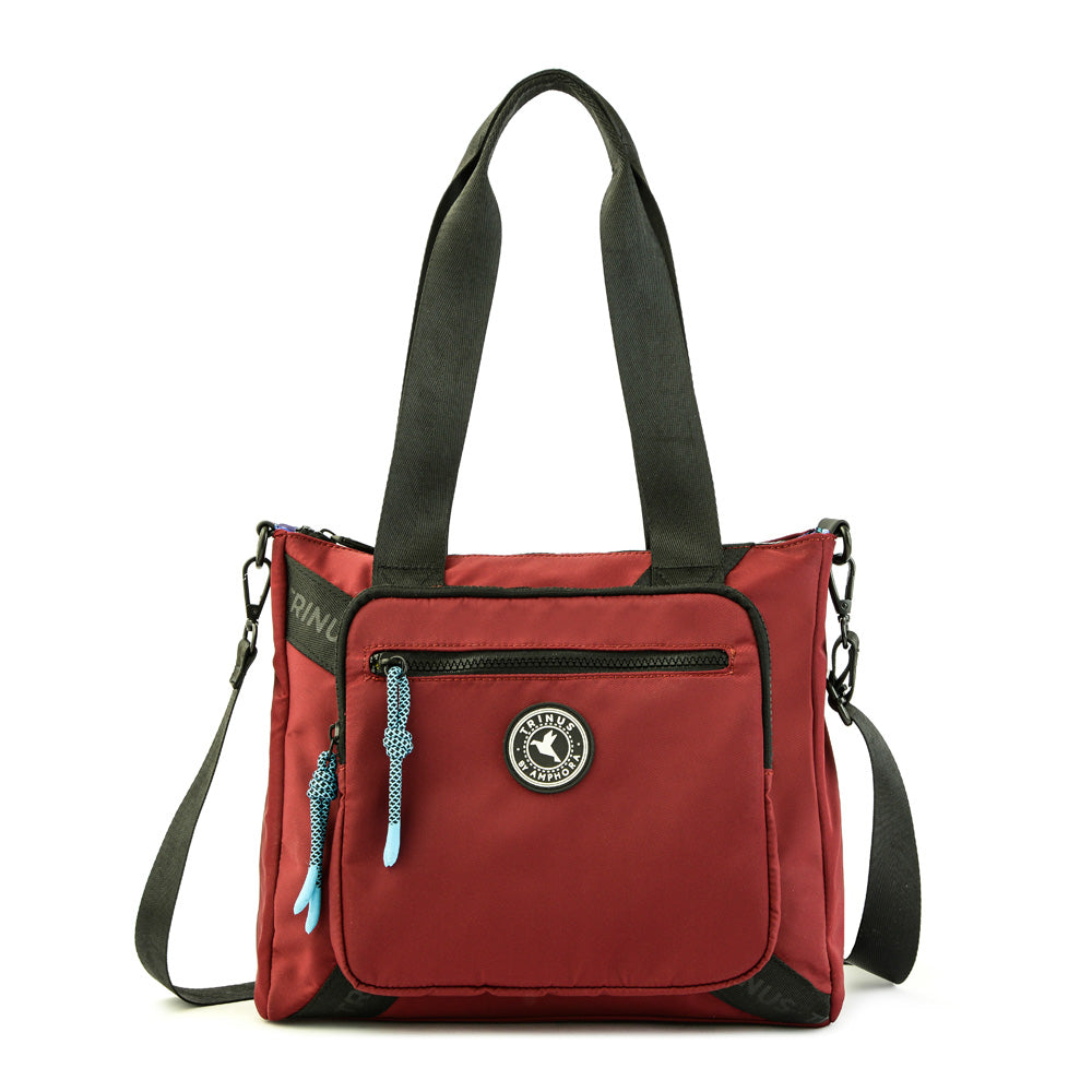 Cartera tote ait mediana burdeo