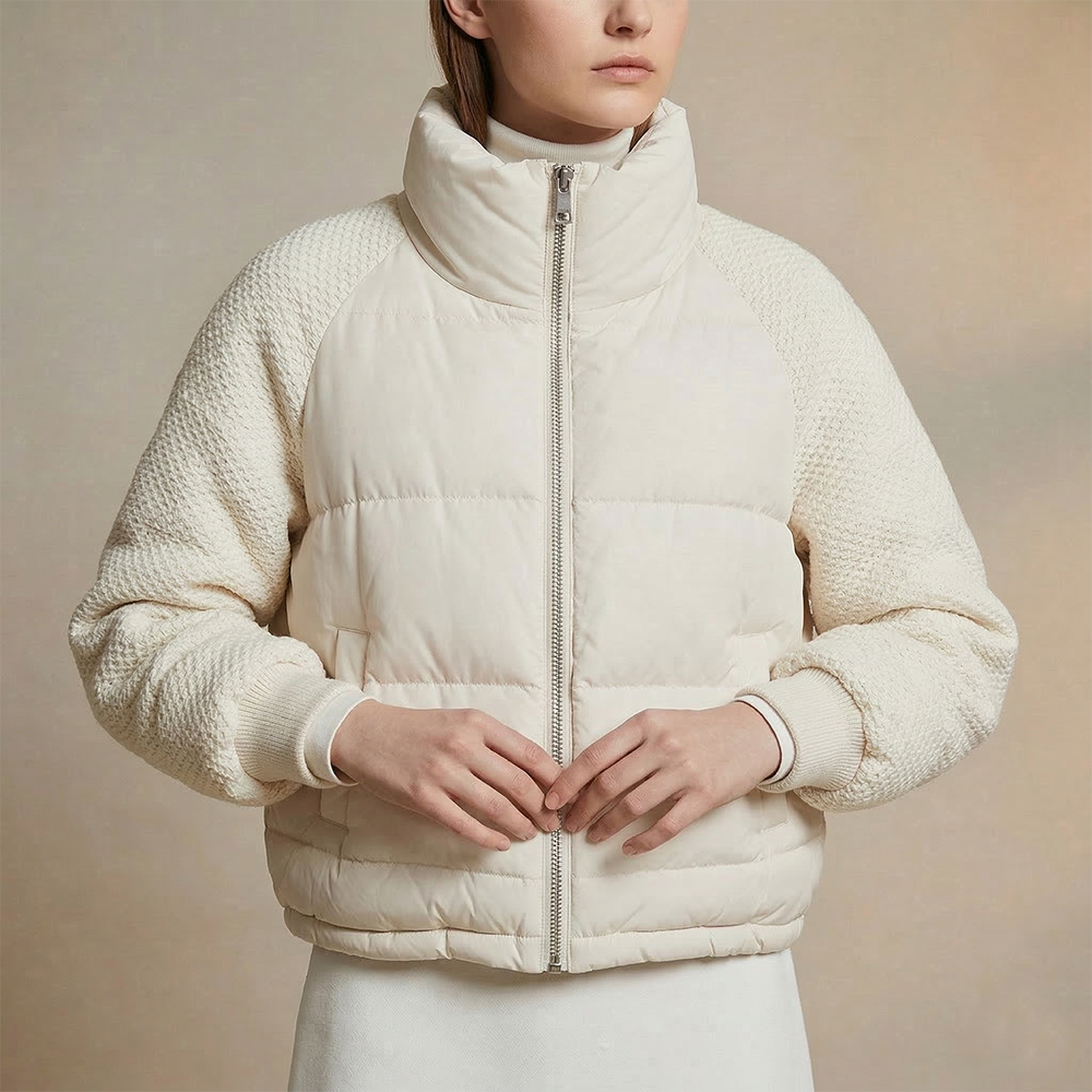 Parka puffy anika blanco crudo