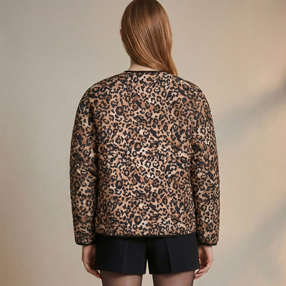 Jacket puffy soft atenas animal print