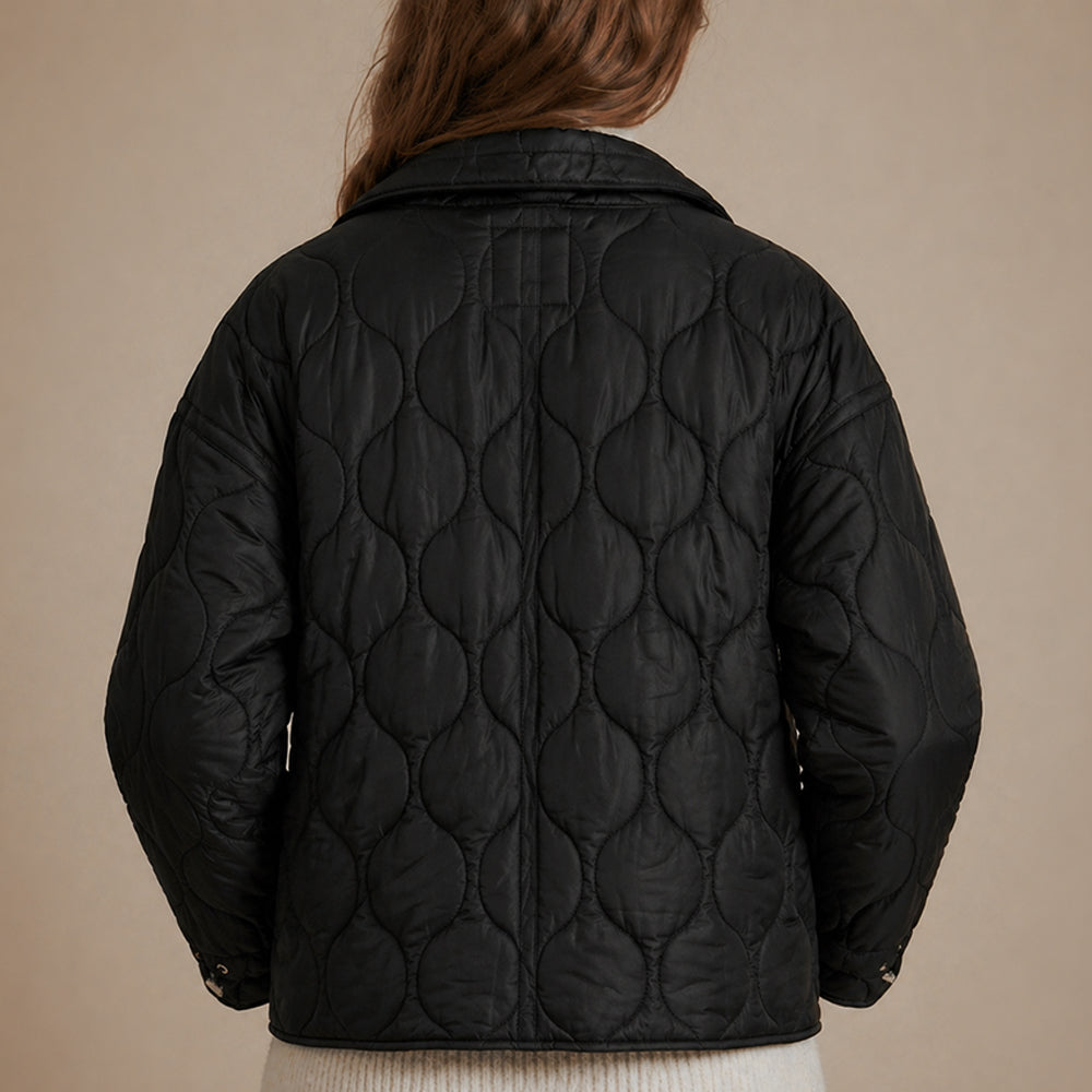 Jacket puffy soft bruselas negro